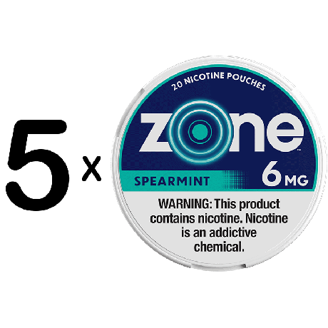 zone Spearmint 6mg 5for$10