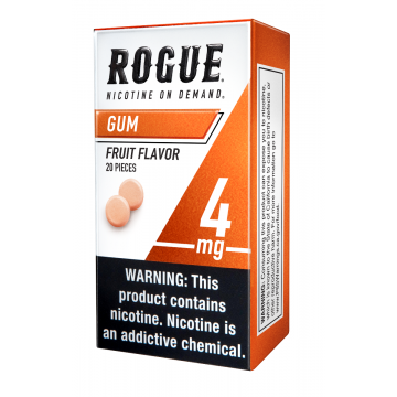 Rogue Fruit Flavor 4mg, Nicotine Chewing gum