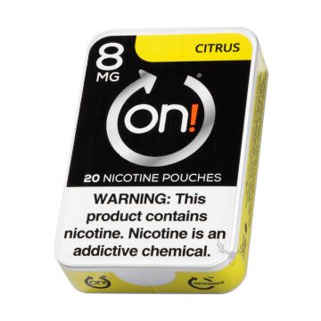 on! Citrus 8mg Dry White Mini