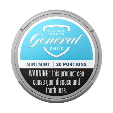 General Dry Mint Mini White Portion Snus