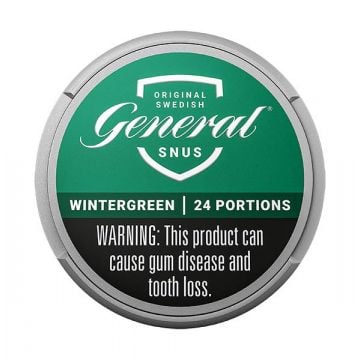 General Wintergreen White Portion Snus