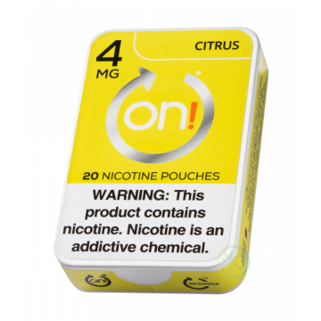 on! Citrus 4mg Dry White Mini