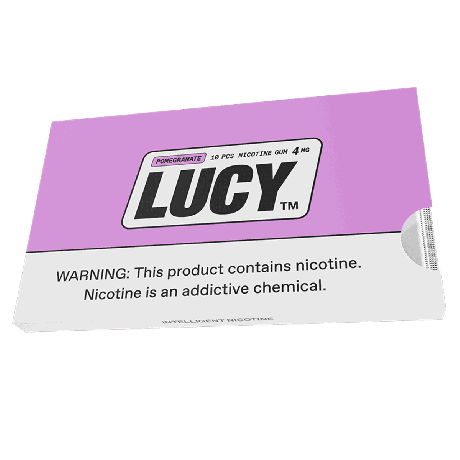 Lucy Pomegranate 4mg Nicotine Gum