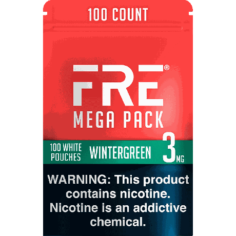 FRE Wintergreen Mega Pack 3MG Nicotine Pouches