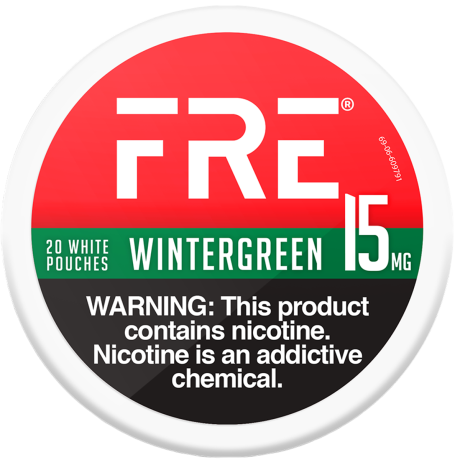 FRE Wintergreen 15MG Nicotine Pouches