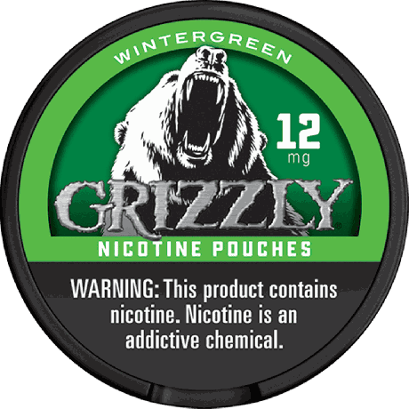 Grizzly Wintergreen 12MG Nicotine Pouches