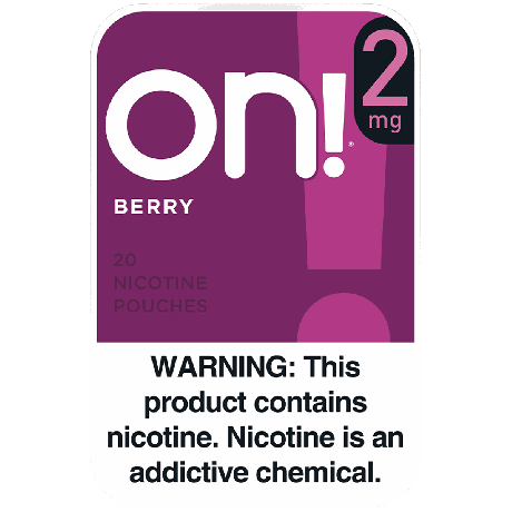 On! 2MG Berry Mini Dry Nicotine Pouches