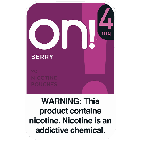 On! 4MG Berry Mini Dry Nicotine Pouches