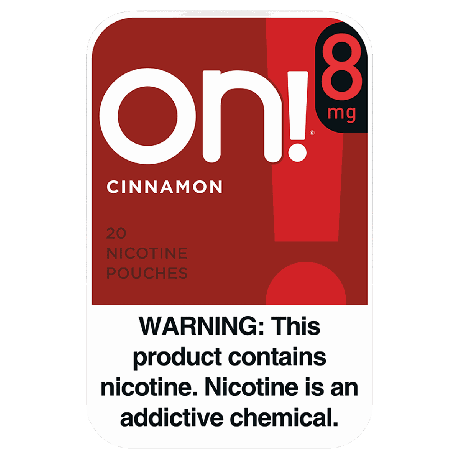 on! Cinnamon 8mg Dry White Mini