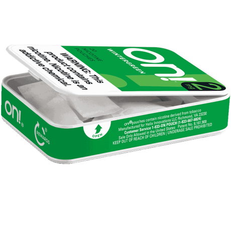 on! Wintergreen 2mg Dry White Mini