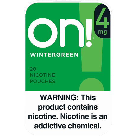 On! 4MG Wintergreen Mini Dry Nicotine Pouches