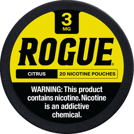 Rogue Citrus 3mg Slim Dry Nicotine Pouches Rogue Citrus 3mg Slim Dry Nicotine Pouches