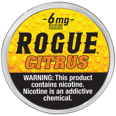 Rogue Citrus 6mg Slim Dry Strong Nicotine Pouches