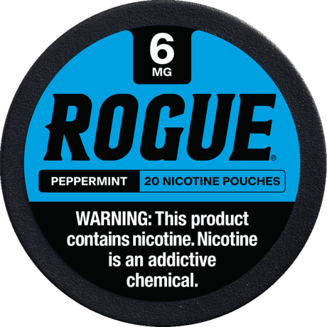 Rogue Peppermint 6mg Slim Dry Strong Nicotine Pouches