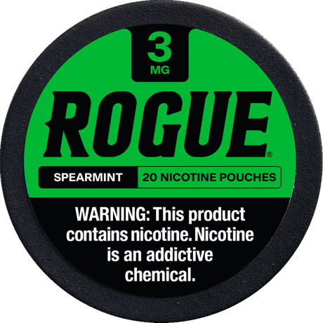 Rogue Spearmint 3mg Slim Dry Nicotine Pouches Rogue Spearmint 3mg Slim Dry Nicotine Pouches