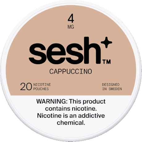 Sesh+ Cappuccino 4mg Nicotine Pouches