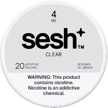 Sesh+ Clear 4mg Nicotine Pouches