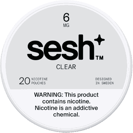 Sesh+ Clear 6mg Nicotine Pouches
