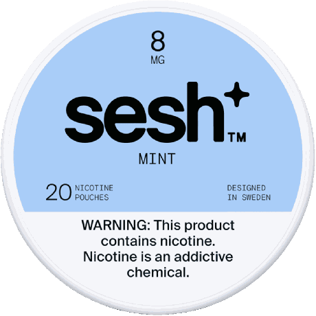 Sesh+ Mint 8mg Nicotine Pouches
