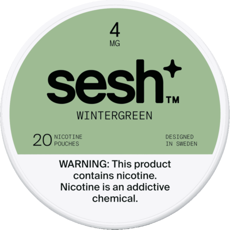 Sesh+ Wintergreen 4mg Nicotine Pouches