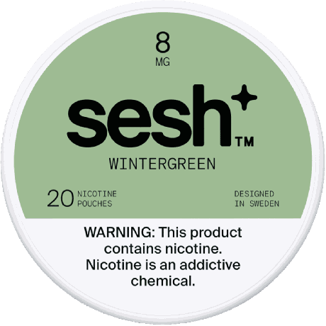 Sesh+ Wintergreen 8mg Nicotine Pouches