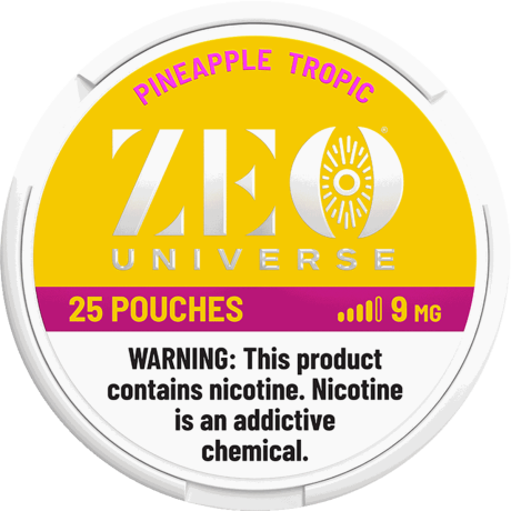 ZEO Universe Pineapple Tropic 9mg Nicotine Pouches