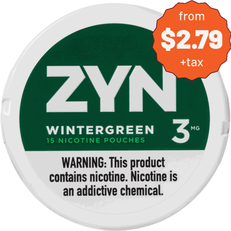 ZYN 3mg Wintergreen White Mini Portion