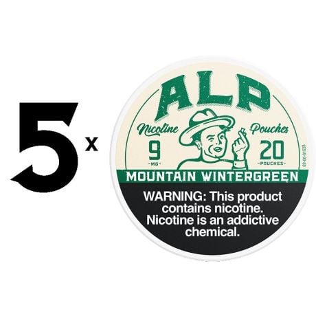 ALP Mountain Wintergreen 9mg 5for$5