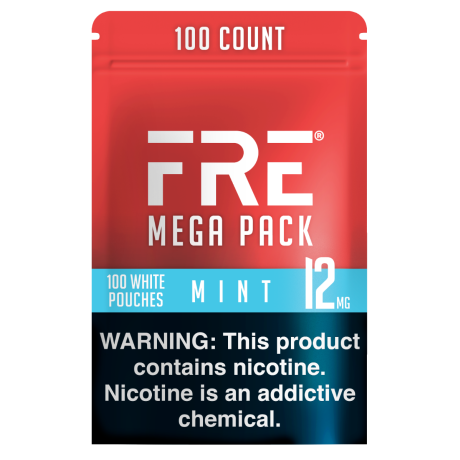 FRE Mint Mega Pack 12MG Nicotine Pouches - Bundled
