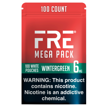 FRE Wintergreen Mega Pack 6MG Nicotine Pouches - Bundle