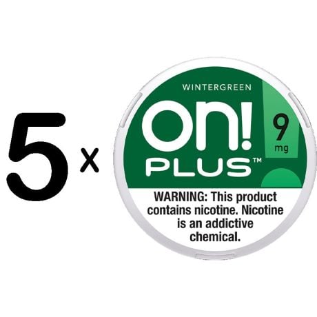 On! Plus Wintergreen 9mg 5for$5