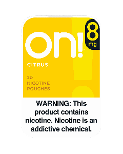on! Citrus 8mg Dry White Mini