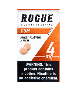 Rogue Fruit Flavor 4mg, Nicotine Chewing gum