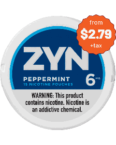 ZYN 6mg Peppermint White Mini Portion