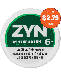 ZYN 6mg Wintergreen White Mini Portion