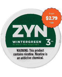 ZYN 3mg Wintergreen White Mini Portion