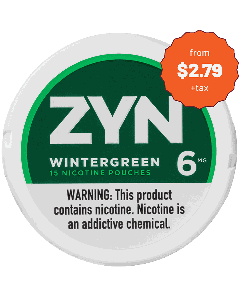 ZYN 6mg Wintergreen White Mini Portion