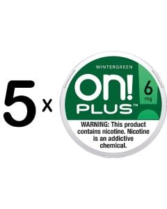 On! Plus Wintergreen 6mg 5for$5