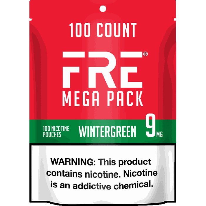 FRE Wintergreen Mega Pack 9MG Nicotine Pouches