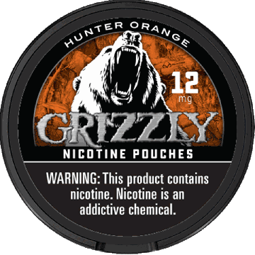 Grizzly Hunter Orange 12MG Nicotine Pouches Grizzly Hunter Orange 12MG Nicotine Pouches