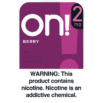On! 2MG Berry Mini Dry Nicotine Pouches