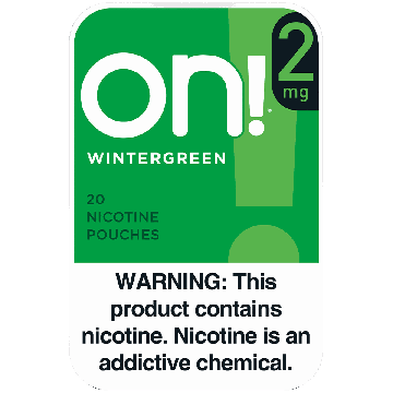 on! Wintergreen 2mg Dry White Mini