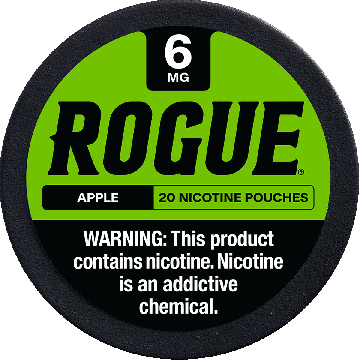 Rogue Apple 6mg Slim Dry Strong Nicotine Pouches