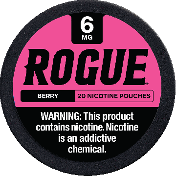Rogue Berry 6mg Slim Dry Strong Nicotine Pouches
