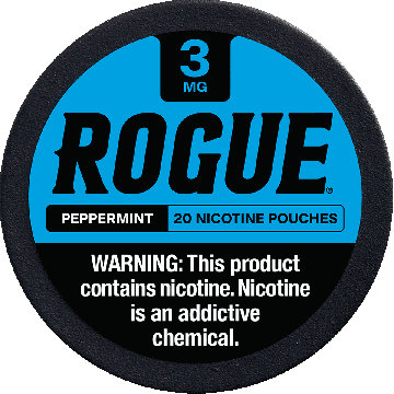 Rogue Peppermint 3mg, All White Nicotine Pouches