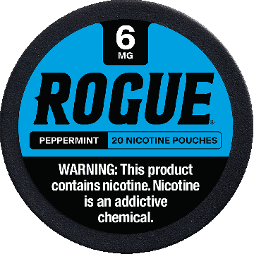 Rogue Peppermint 6mg Slim Dry Strong Nicotine Pouches