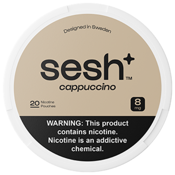 Sesh+ Cappuccino 8mg Nicotine Pouches