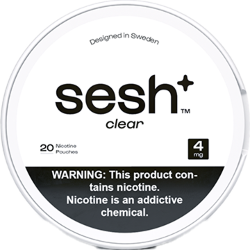 Sesh+ Clear 4mg Nicotine Pouches