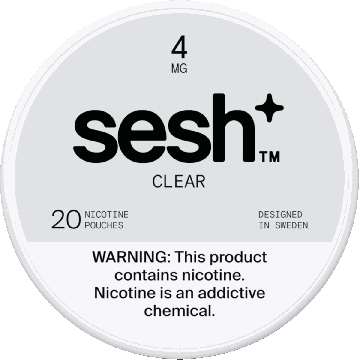 Sesh+ Clear 4mg Nicotine Pouches