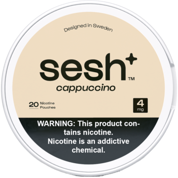 Sesh+ Cappuccino 4mg Nicotine Pouches